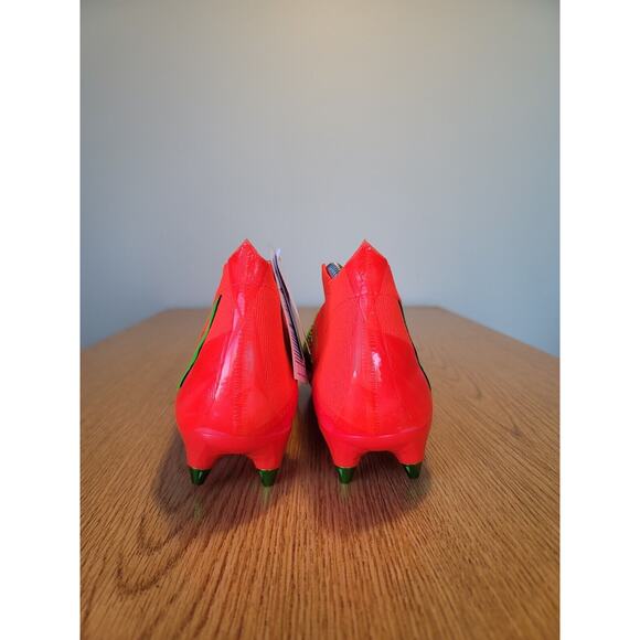 Adidas Predator Edge+ SG Solar Red Soccer Cleats M 8.5 GW1038 Soft Ground New - Picture 7 of 8